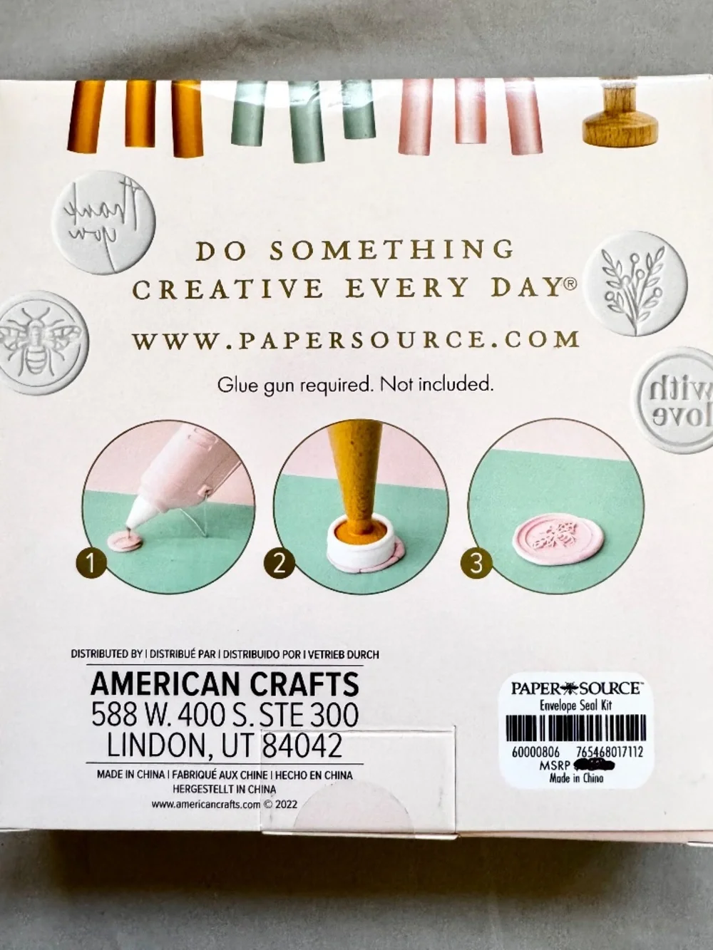 Paper Source Envelope Stamping Wax Seal Kit New in Box